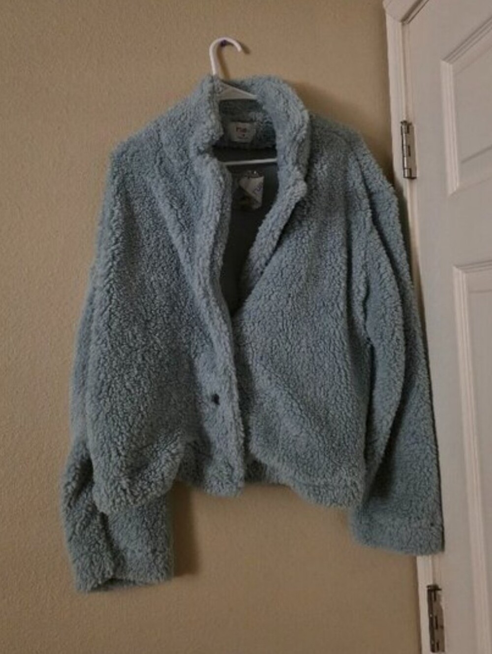 NWT Rue21 Size 1X Mint Blue Furry Jacket
